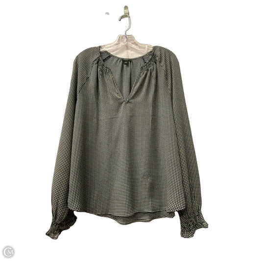 Top Long Sleeve By Ann Taylor In Blue, Size: L