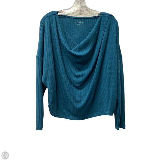 Top Long Sleeve By Loft In Blue, Size: L