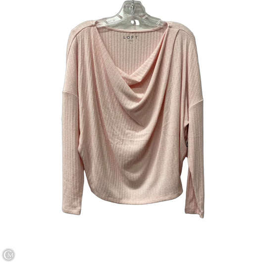 Top Long Sleeve By Loft In Pink, Size: L