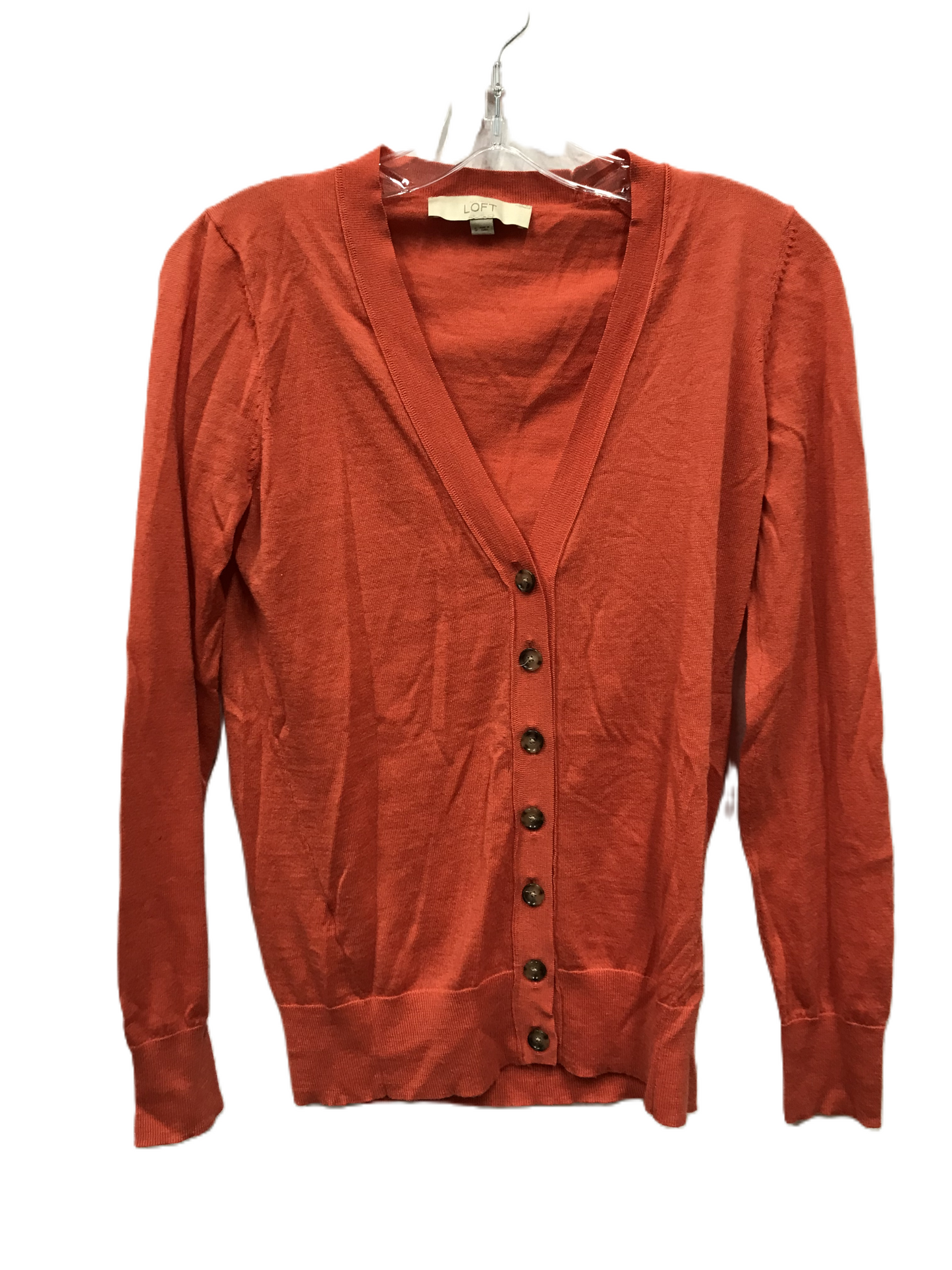 Orange Cardigan By Loft, Size: S