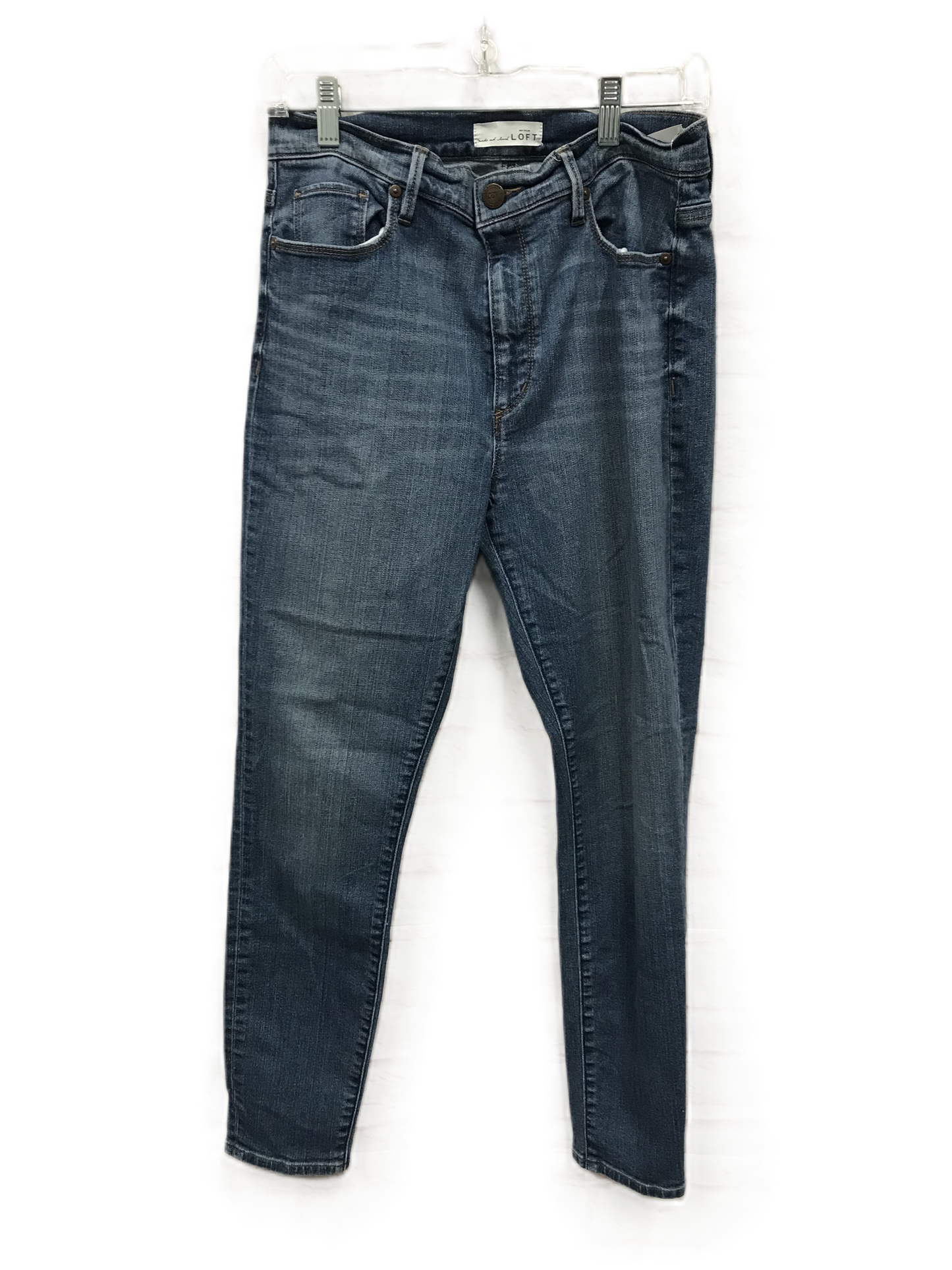 Blue Denim Jeans Skinny By Loft, Size: 6