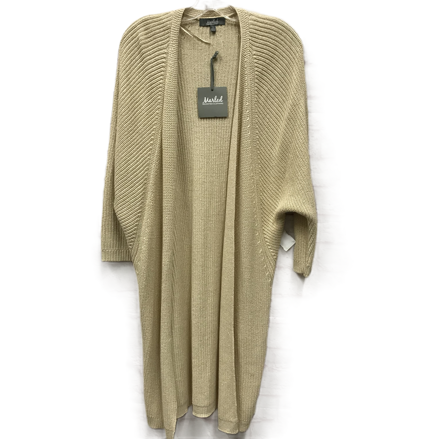 Gold Sweater Cardigan By Marled, Size: S