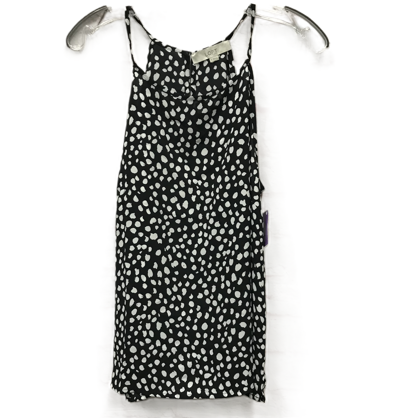 Black & White Top Sleeveless By Loft, Size: S