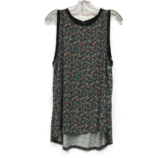 Black Top Sleeveless By Loft, Size: L