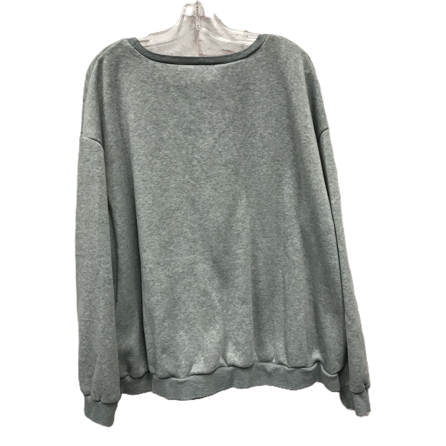 Athletic Sweatshirt Collar By Shein In Grey, Size: 3x