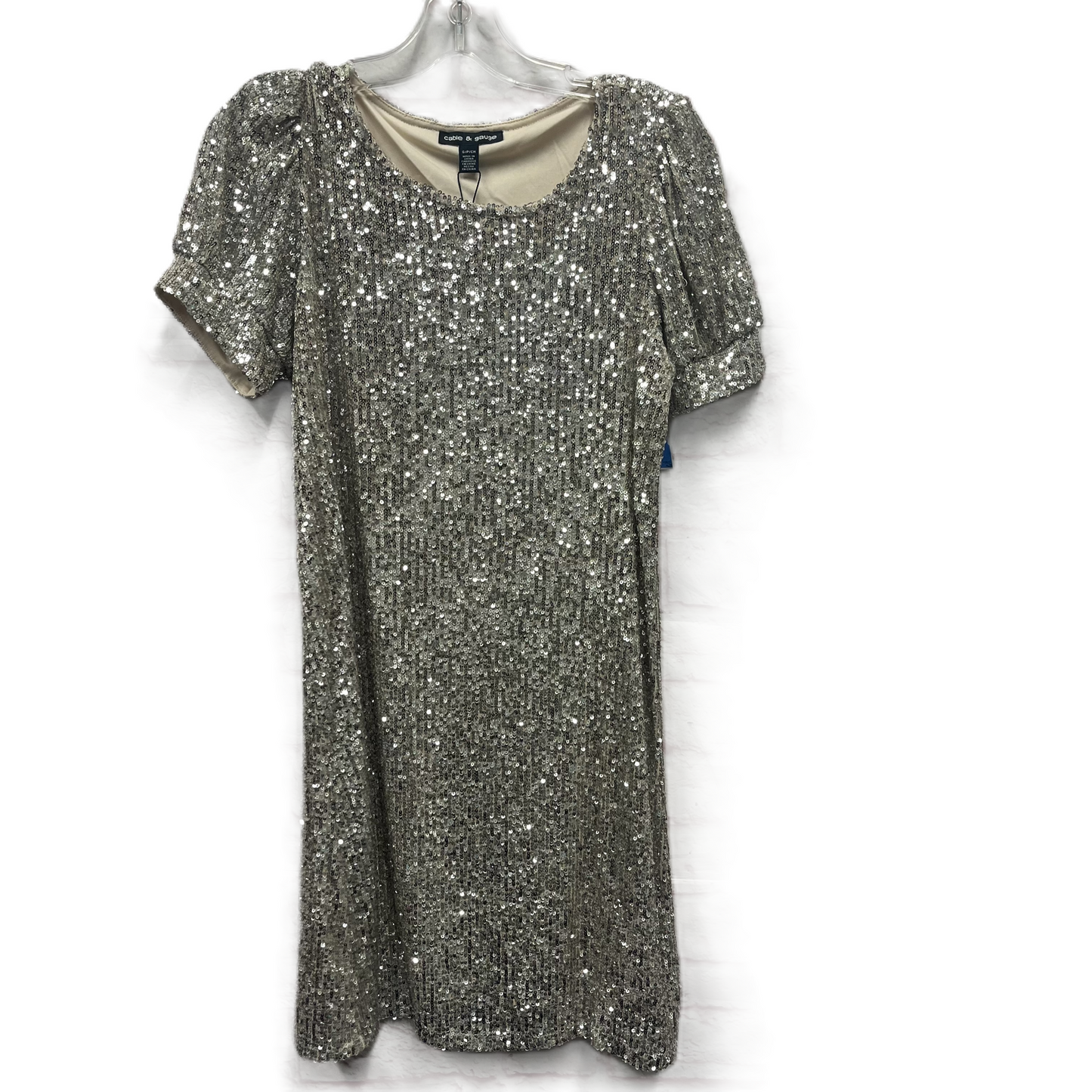 Dress Party Midi By Cable And Gauge In Silver, Size: S