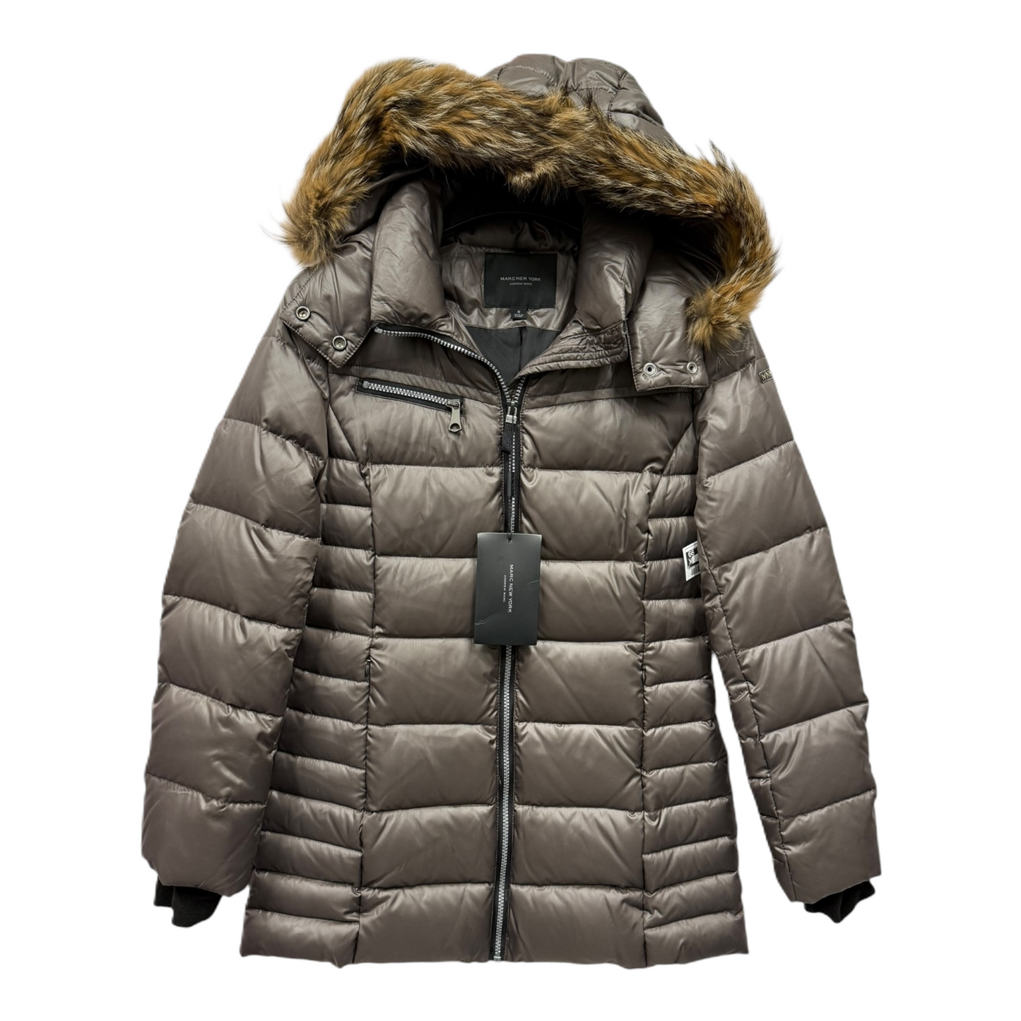 Coat Puffer & Quilted By Marc New York In Beige, Size: S