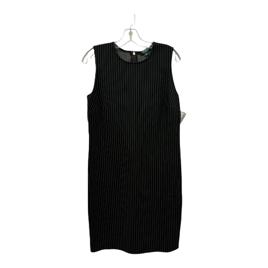 Dress Casual Midi By Lauren By Ralph Lauren In Black, Size: M