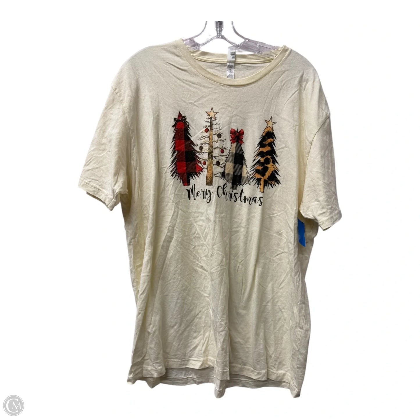 Top Short Sleeve By Next Level In Cream, Size: Xl