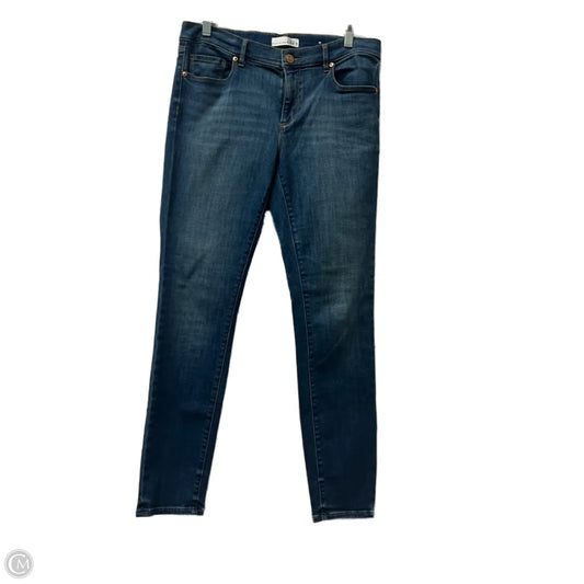 Jeans Skinny By Loft In Blue Denim, Size: 8