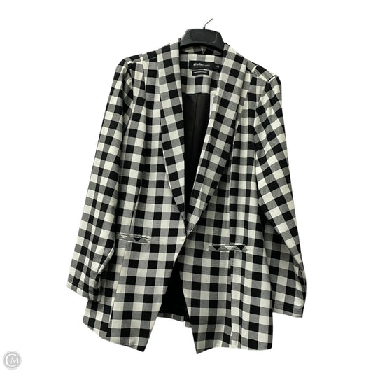 Blazer By Torrid In Black & White, Size: 2x