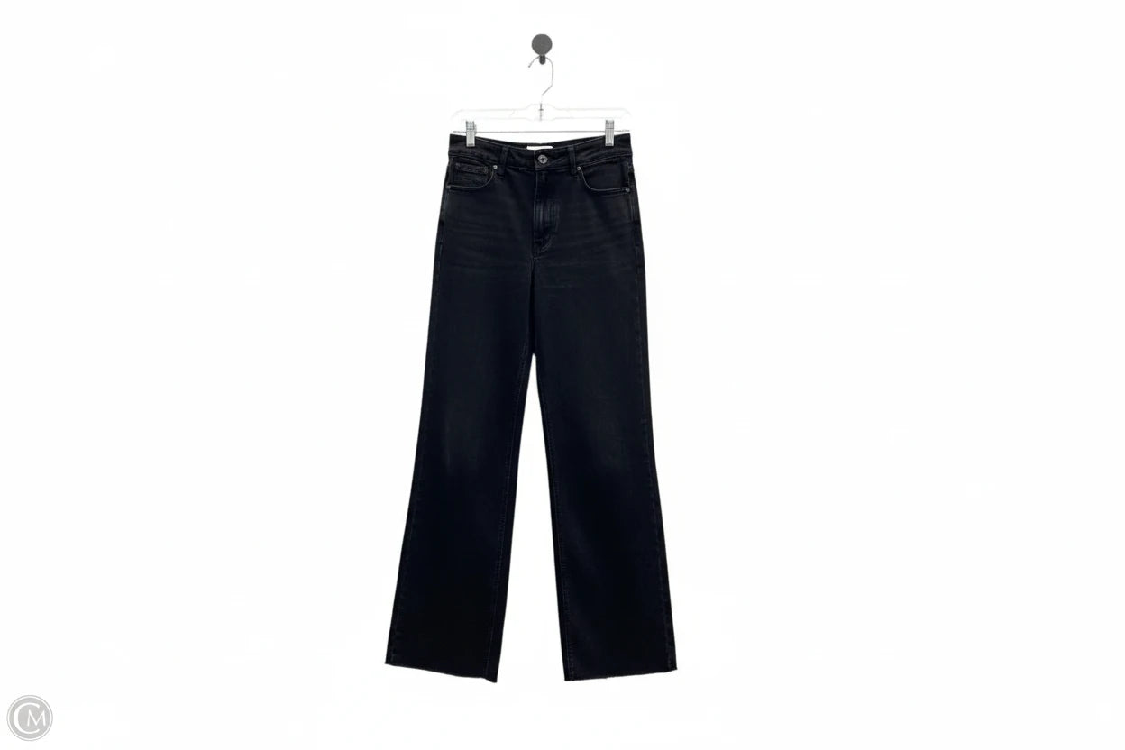 Jeans Wide Leg By Oat In Black, Size: 8