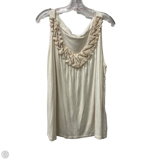 Top Sleeveless By Olivia Moon In Cream, Size: 3x