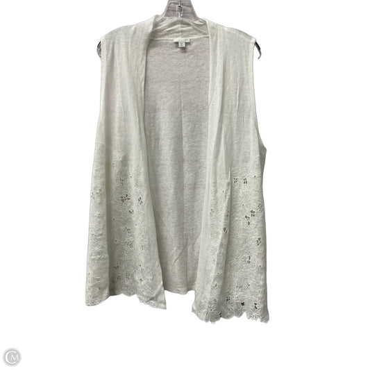 Vest Other By J. Jill In White, Size: Xl