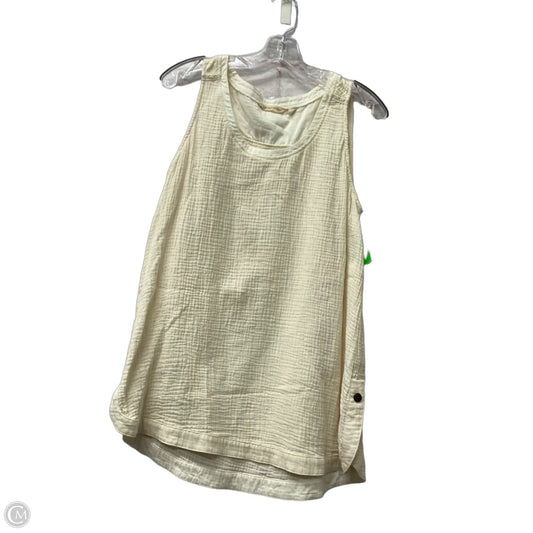 Top Sleeveless By Soft Surroundings In Cream, Size: M