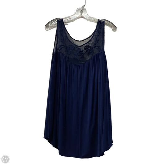 Top Sleeveless By Torrid In Navy, Size: 1x
