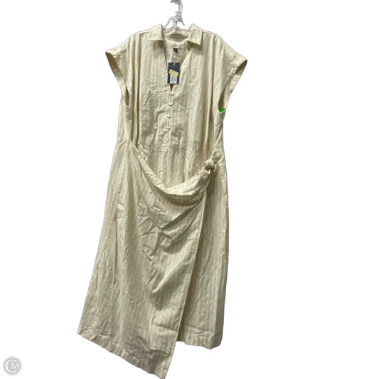 Dress Casual Midi By Universal Thread In Cream, Size: 1x