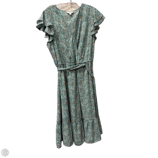 Dress Casual Midi By Lc Lauren Conrad In Blue, Size: Xl