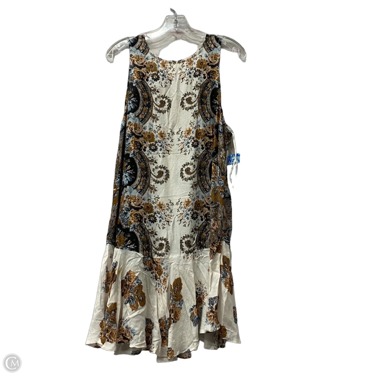 Dress Casual Midi By Free People In Black & Brown, Size: L