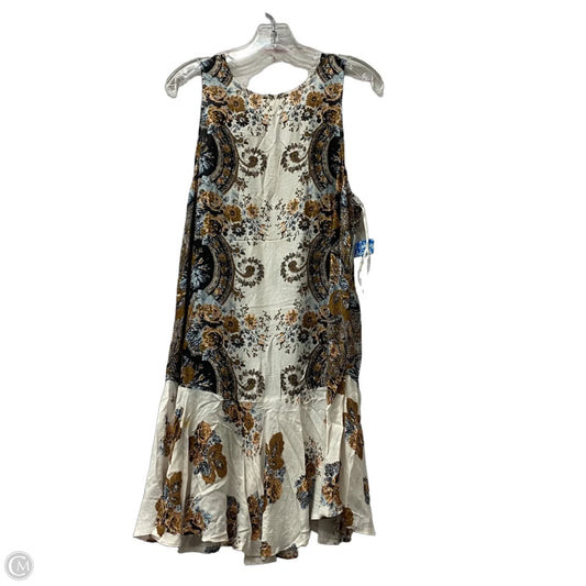 Dress Casual Midi By Free People In Black & Brown, Size: L