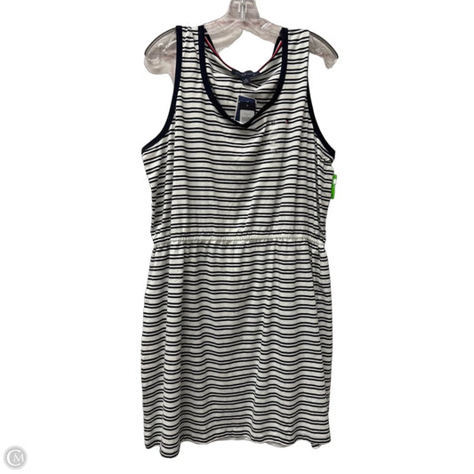 Dress Casual Midi By Tommy Hilfiger In Blue & White, Size: Xl