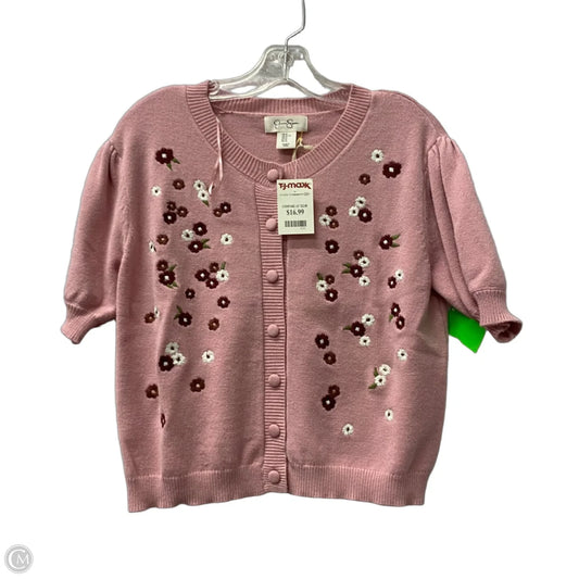 Sweater Short Sleeve By Jessica Simpson In Pink, Size: Xl