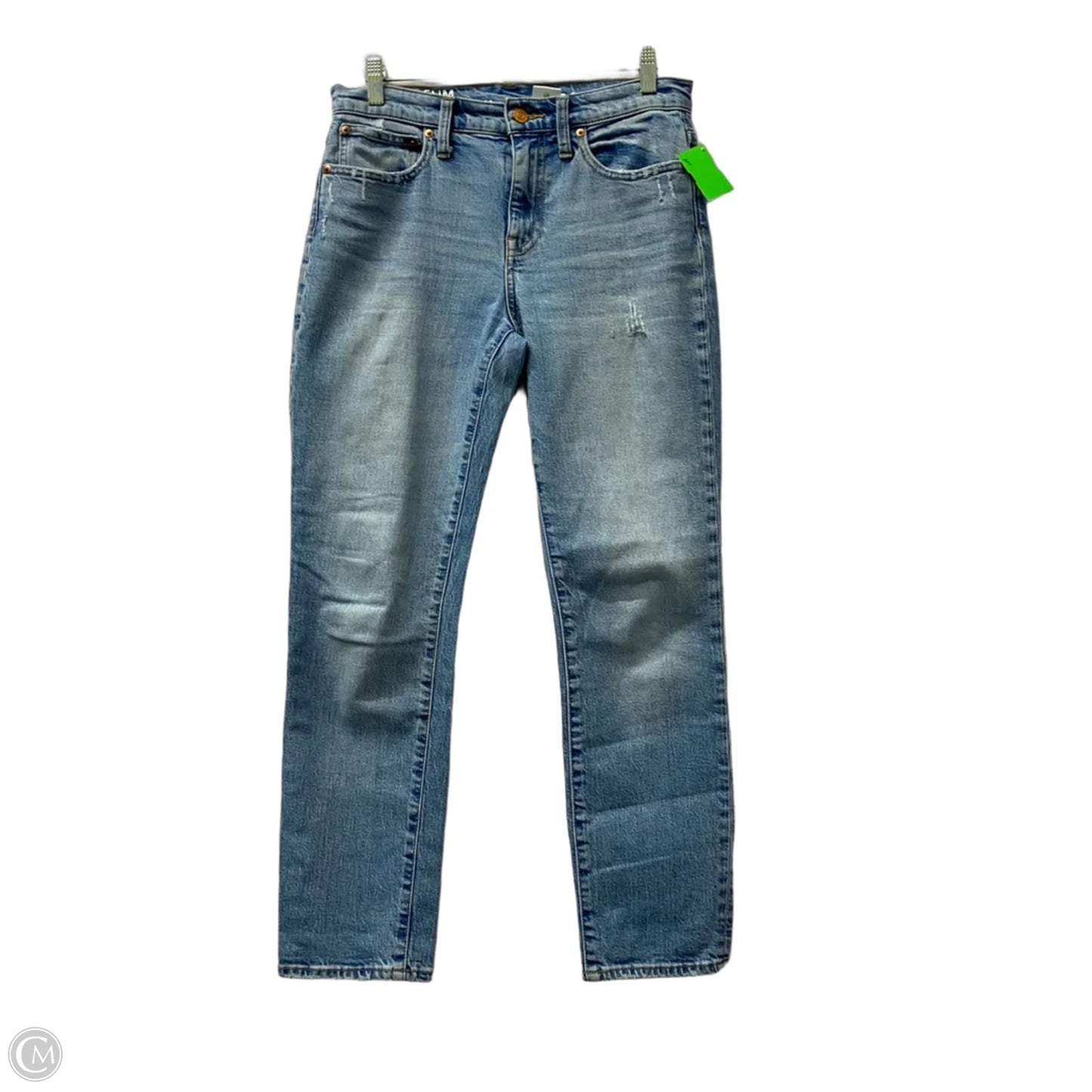 Jeans Straight By J. Crew In Blue Denim, Size: 2