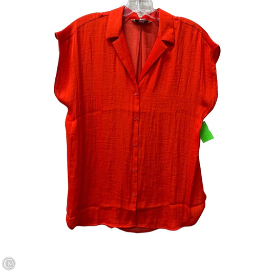 Top Short Sleeve By Nine West In Orange, Size: M