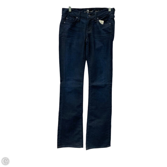Jeans Boot Cut By 7 For All Mankind In Blue Denim, Size: 2