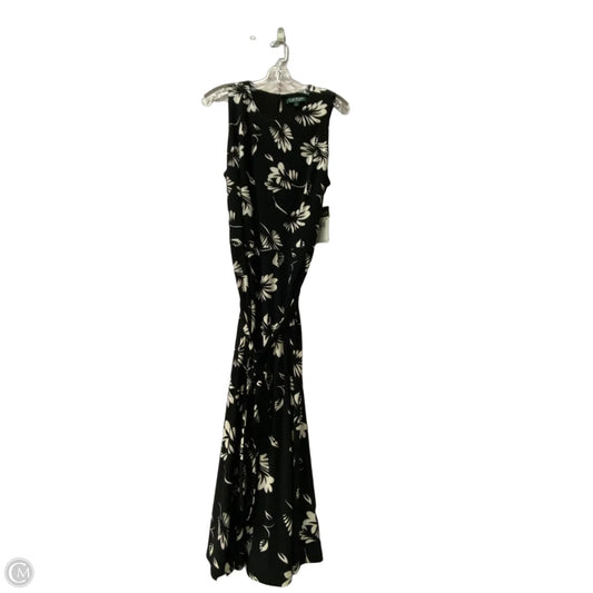 Dress Casual Maxi By Lauren By Ralph Lauren In Black & White, Size: Xl