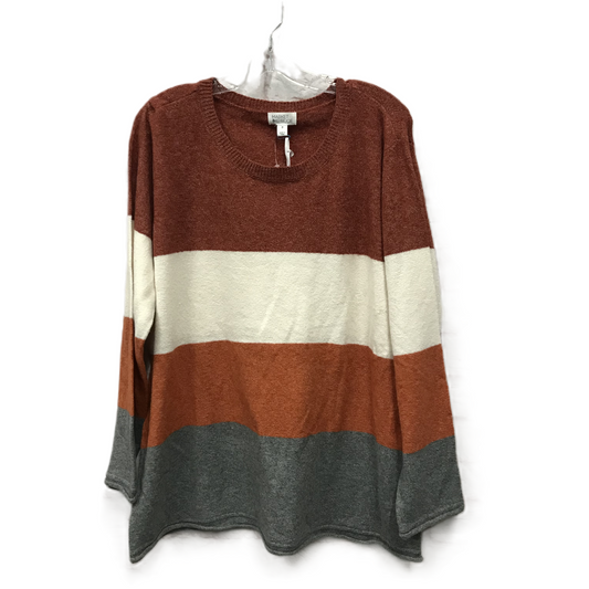 Orange Sweater By Market & Spruce, Size: 2x