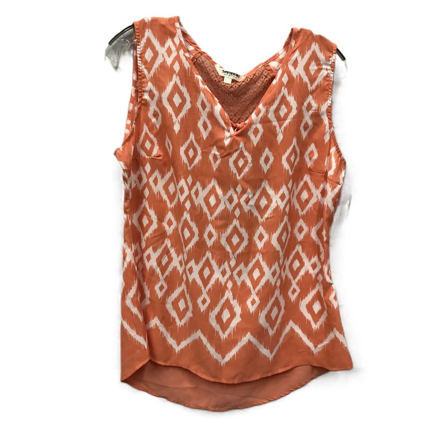 Orange Top Sleeveless By TANTRUMS, Size: L