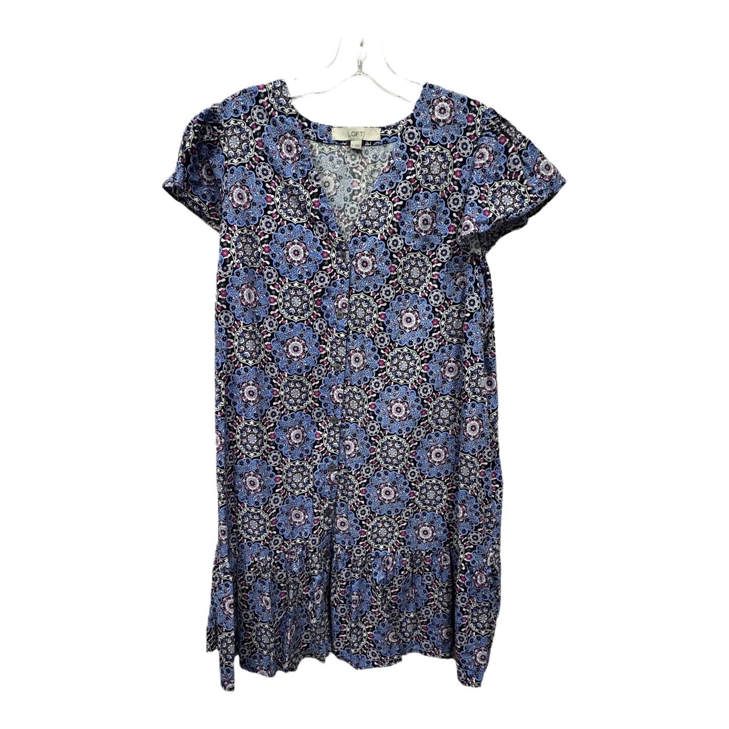 Blue Dress Casual Short By Loft, Size: M