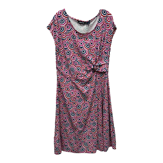 Multi-colored Dress Casual Midi By Lands End, Size: L