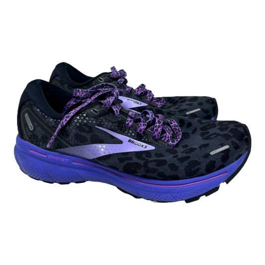 Black & Purple Shoes Athletic By Brooks, Size: 7