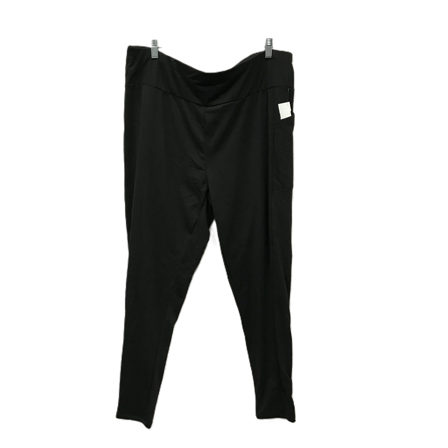 Black Pants Leggings By Ultra Flirt, Size: 3x