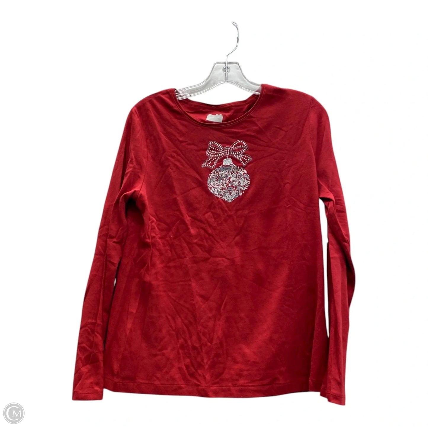 Top Long Sleeve Basic By  In Red, Size: M