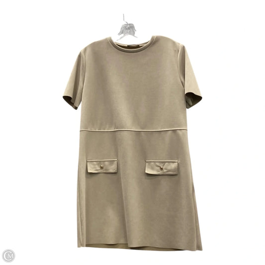 Dress Casual Short By Zara In Tan, Size: L