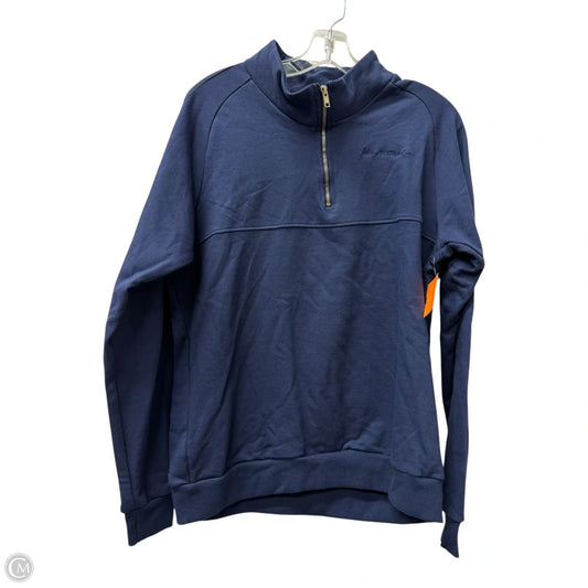 Athletic Top Long Sleeve Collar By Love Your Melon In Navy, Size: L