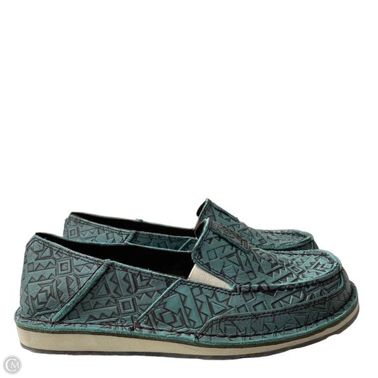 Shoes Flats By Ariat In Teal, Size: 9