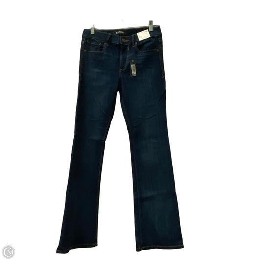 Jeans Straight By Express In Blue, Size: 4
