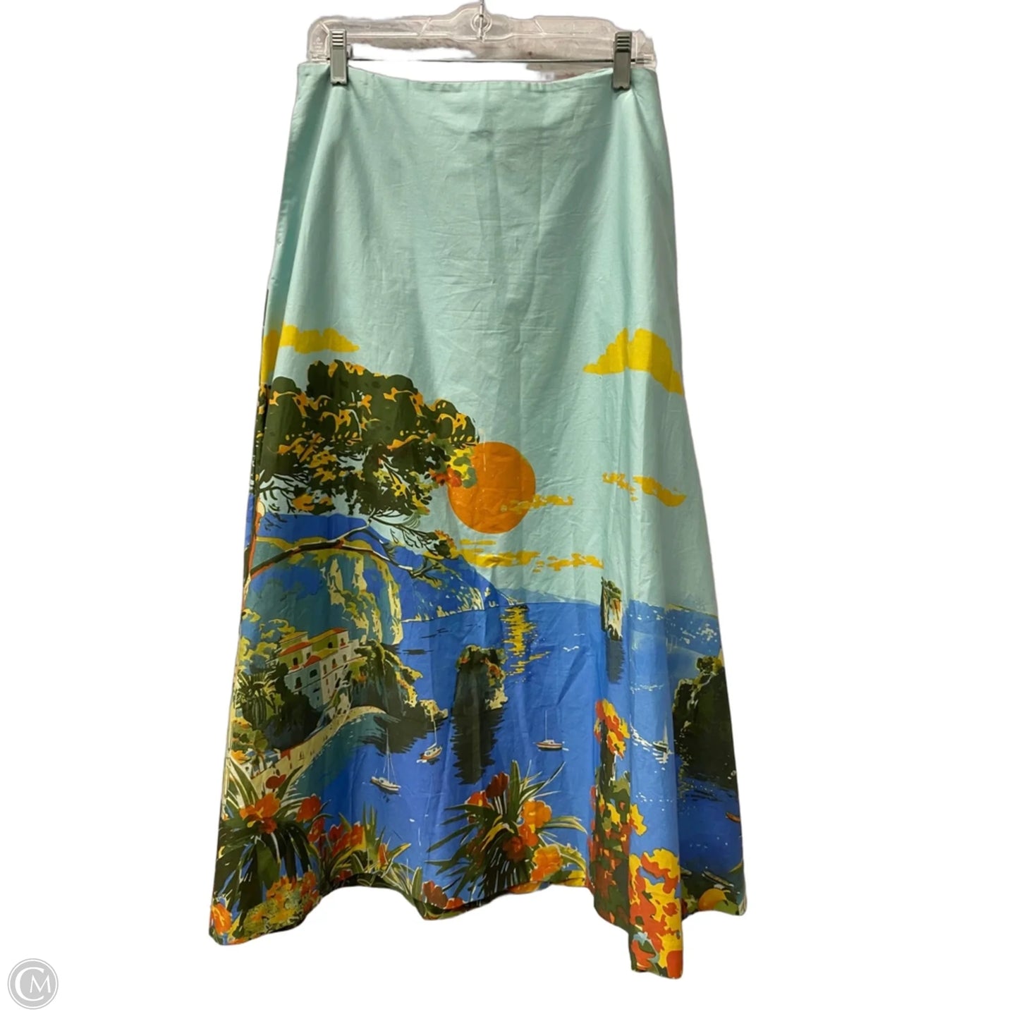 Skirt Maxi By Worthington In Blue & Orange, Size: 10