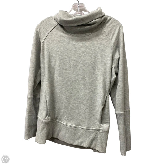 Athletic Top Long Sleeve Collar By Lululemon In Grey, Size: S