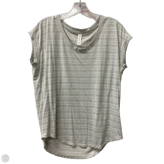 Athletic Top Short Sleeve By Athleta In Grey, Size: S