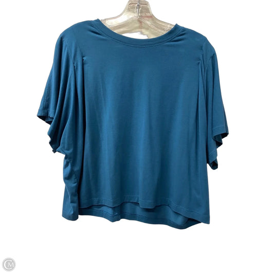 Athletic Top Short Sleeve By Athleta In Teal, Size: M