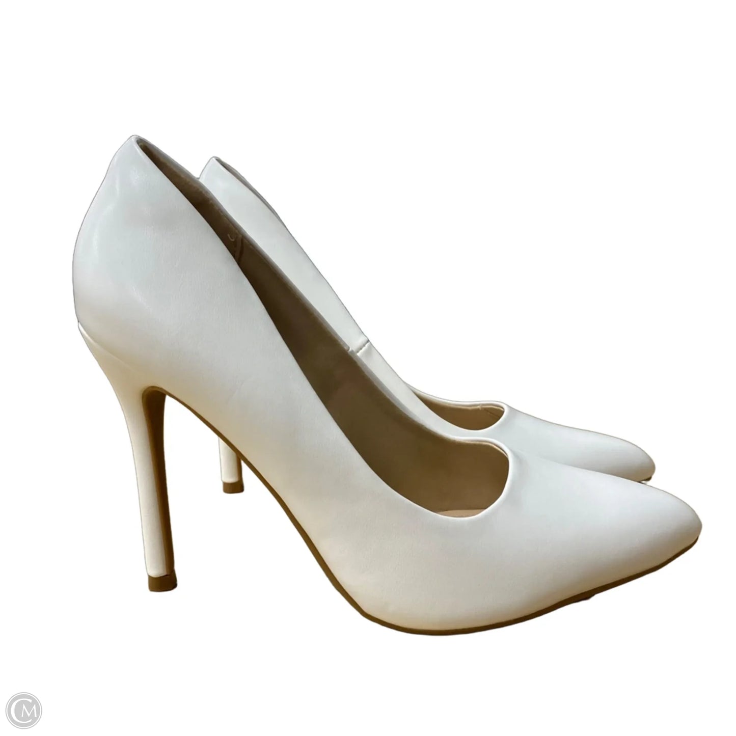 Shoes Heels Stiletto By Cme In White, Size: 9.5
