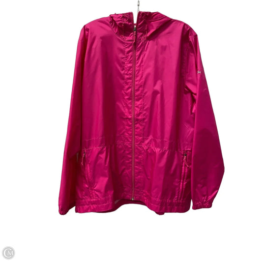 Coat Raincoat By Columbia In Pink, Size: 1x
