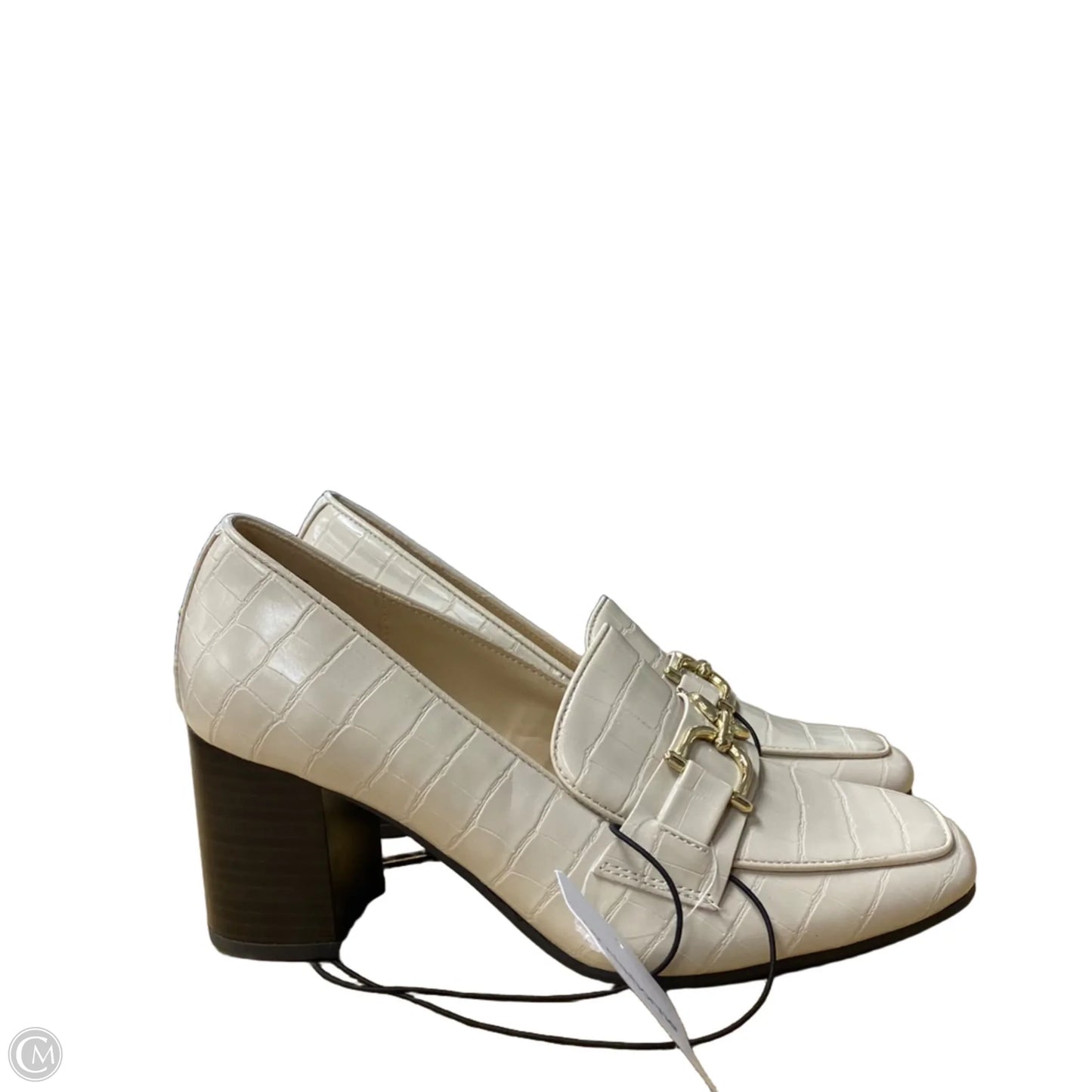 Shoes Heels Block By Liz Claiborne In Beige, Size: 7.5