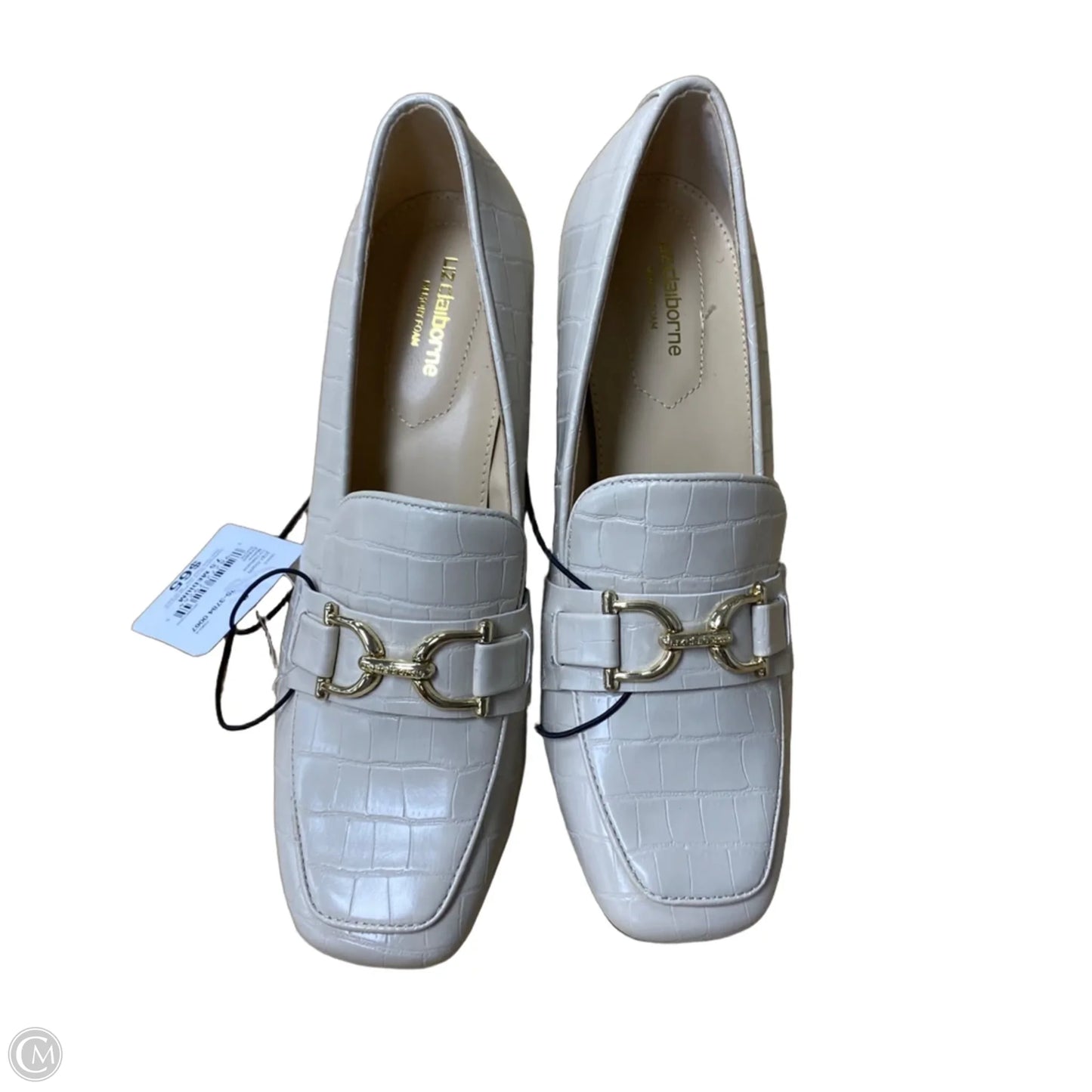 Shoes Heels Block By Liz Claiborne In Beige, Size: 7.5