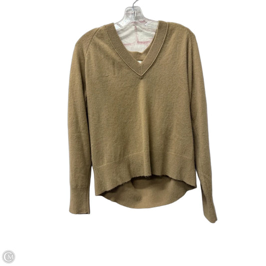 Sweater Cashmere By Equipment In Tan, Size: M